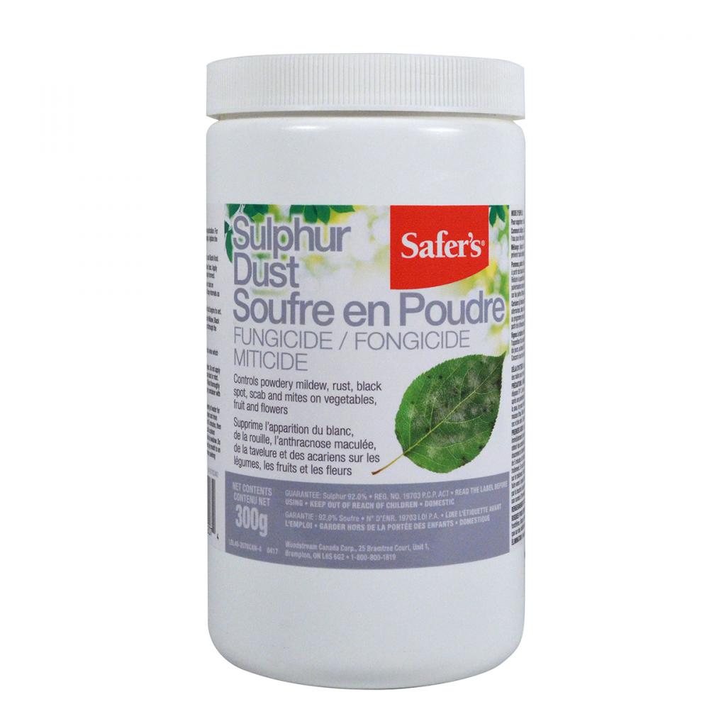 Safer&#39;s Sulphur Dust Fungicide/Miticide 300G<span class=' ItemWarning' style='display:block;'>Item is usually in stock, but we&#39;ll be in touch if there&#39;s a problem<br /></span>