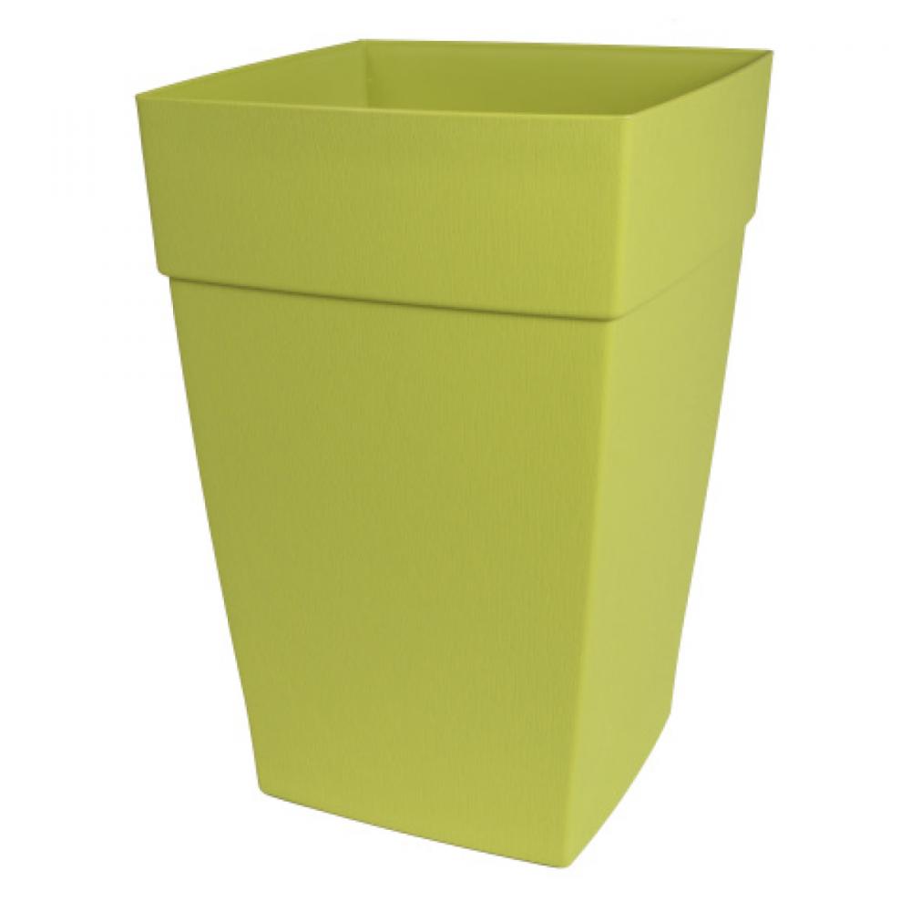 Harmony Self-Watering Planter Plastic Tall Square 12x12x18in Bamboo Green<span class=' ItemWarning' style='display:block;'>Item is usually in stock, but we&#39;ll be in touch if there&#39;s a problem<br /></span>