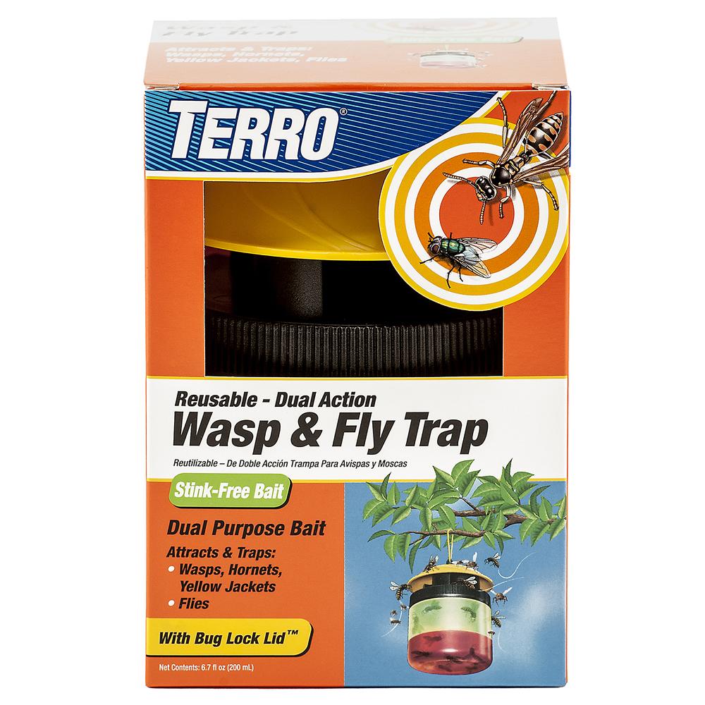 Wasp & Fly Trap Reusable Hanging Jar with Attractant<span class='Notice ItemWarning' style='display:block;'>Item has been discontinued<br /></span>