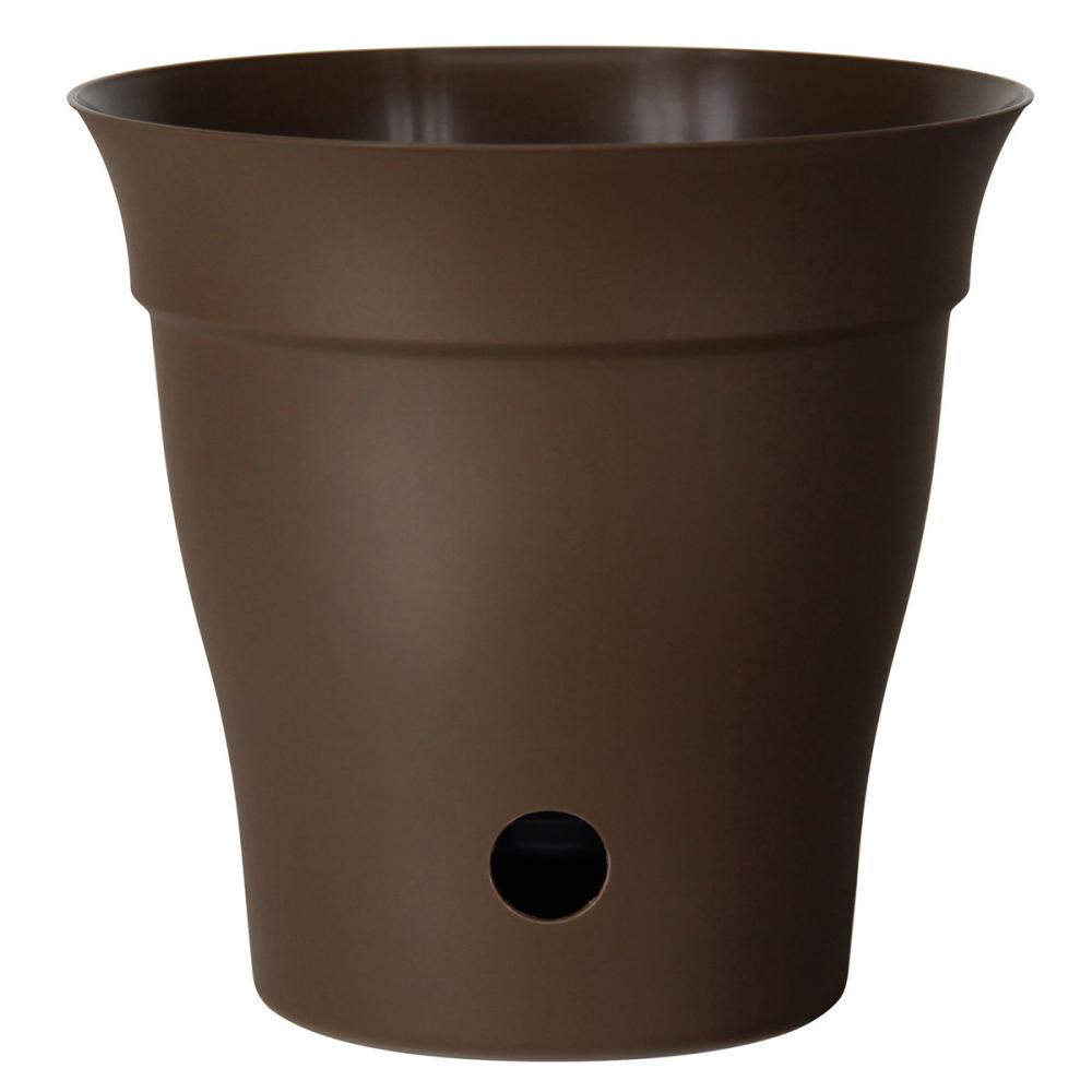 Contempra Pot With Inside Saucer Chocolate 6in<span class=' ItemWarning' style='display:block;'>Item is usually in stock, but we&#39;ll be in touch if there&#39;s a problem<br /></span>