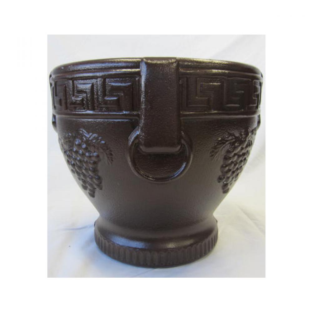 Classic Roman Urn with Grape Design 12.5in Black<span class=' ItemWarning' style='display:block;'>Item is usually in stock, but we&#39;ll be in touch if there&#39;s a problem<br /></span>