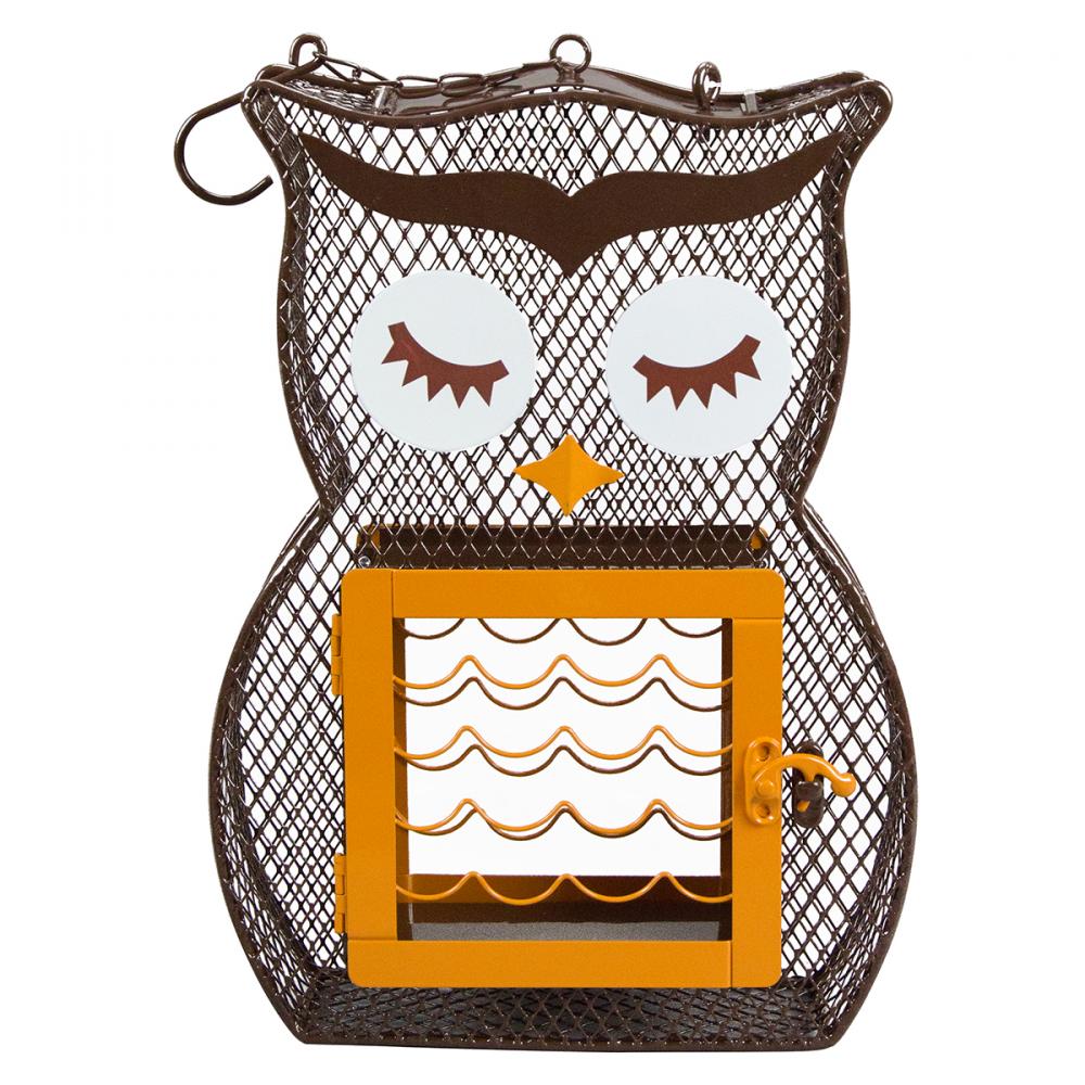 Wild Bird Feeder Owl-Shaped for Seed and Suet Cake 9in x 2in x 12in<span class=' ItemWarning' style='display:block;'>Item is usually in stock, but we&#39;ll be in touch if there&#39;s a problem<br /></span>