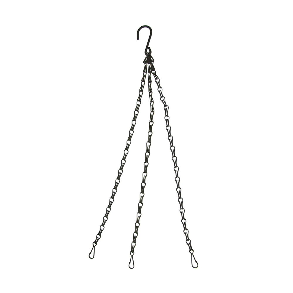 Chain for Hanging Basket Planters 18in Black<span class='Notice ItemWarning' style='display:block;'>Item has been discontinued<br /></span>