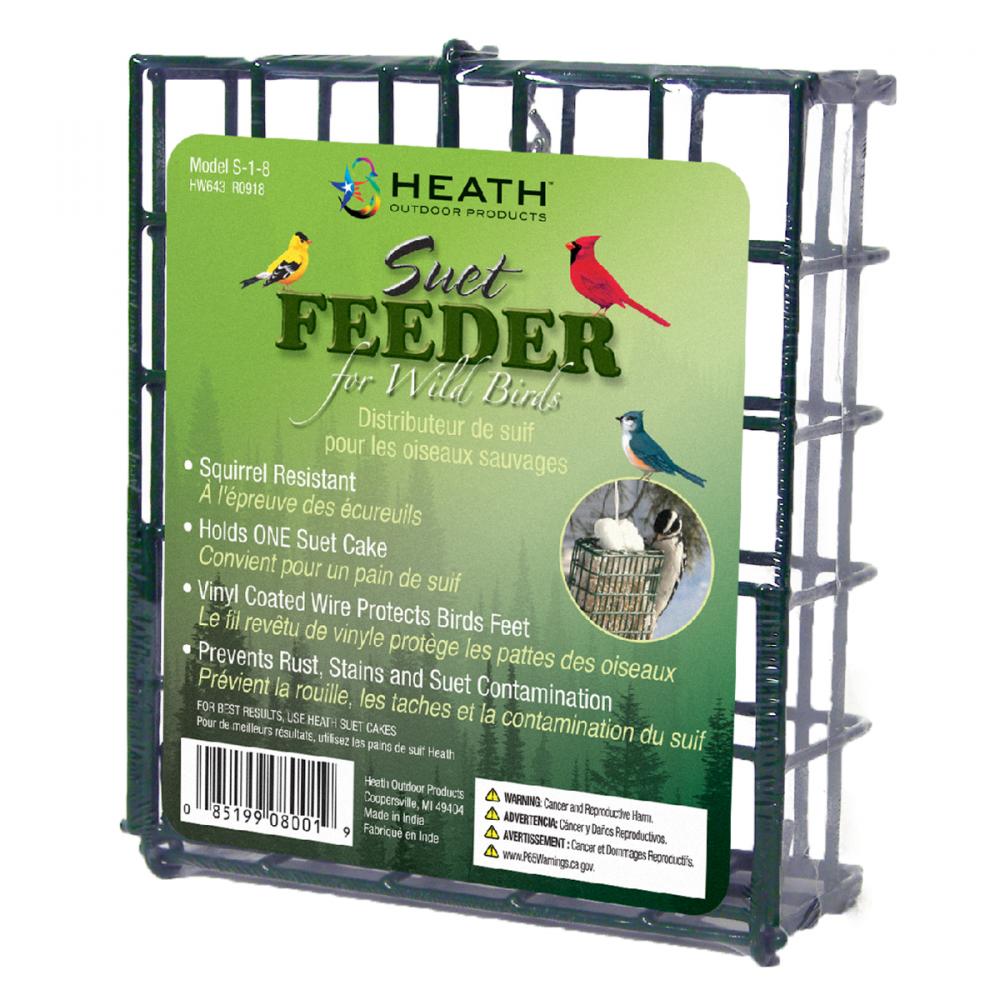 Bird Feeder Cage with Chain for Suet Cake Single 5.69in x 5.1in x 1.57in<span class=' ItemWarning' style='display:block;'>Item is usually in stock, but we&#39;ll be in touch if there&#39;s a problem<br /></span>