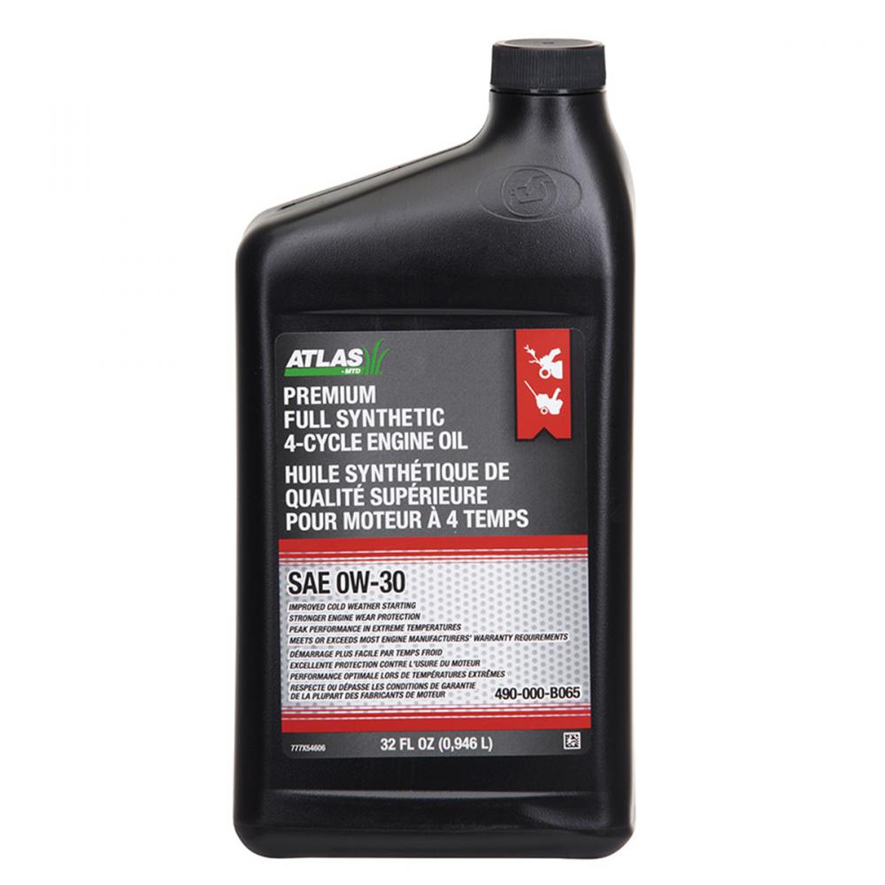 Atlas Synthetic SAE OW-30 Engine Oil 4-Cycle 946ml<span class=' ItemWarning' style='display:block;'>Item is usually in stock, but we&#39;ll be in touch if there&#39;s a problem<br /></span>