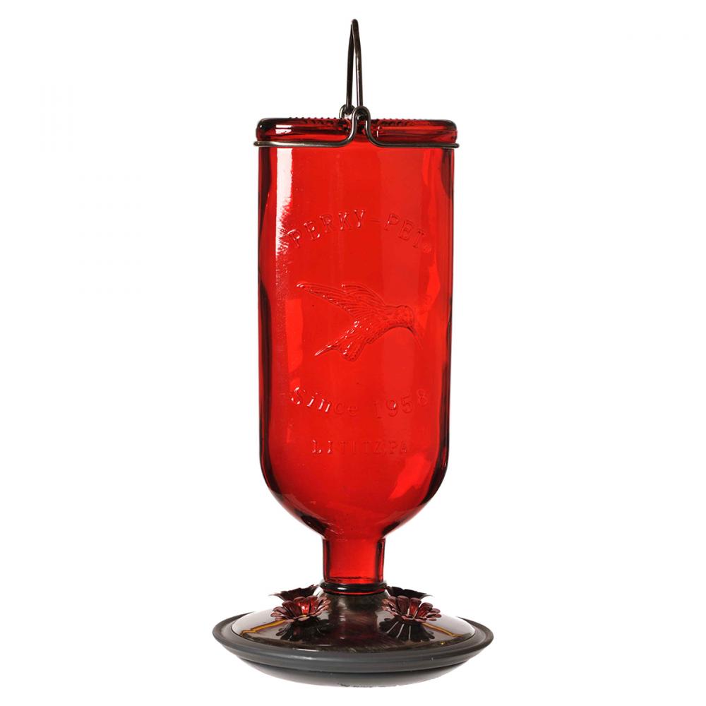 Hummingbird Feeder Antique Red Bottle 10oz<span class=' ItemWarning' style='display:block;'>Item is usually in stock, but we&#39;ll be in touch if there&#39;s a problem<br /></span>