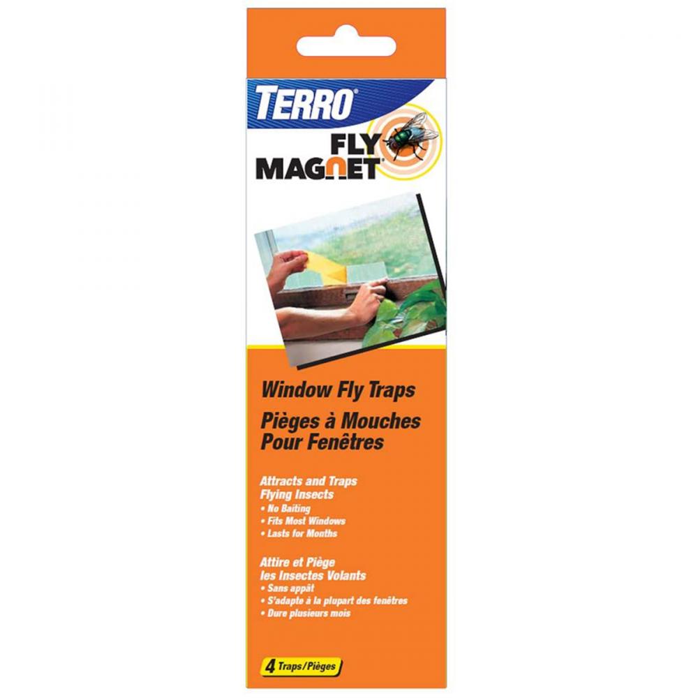 Fly Magnet Flying Insect Window Sticky Trap 4/Pk<span class='Notice ItemWarning' style='display:block;'>Item has been discontinued<br /></span>