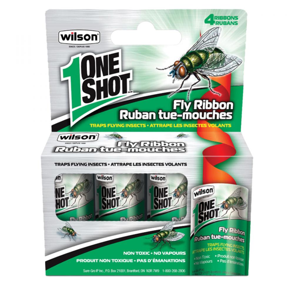 One Shot Fly Sticky Ribbons 4PK<span class=' ItemWarning' style='display:block;'>Item is usually in stock, but we&#39;ll be in touch if there&#39;s a problem<br /></span>