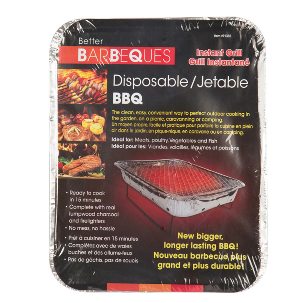 Disposable Instant BBQ With Charcoal<span class=' ItemWarning' style='display:block;'>Item is usually in stock, but we&#39;ll be in touch if there&#39;s a problem<br /></span>