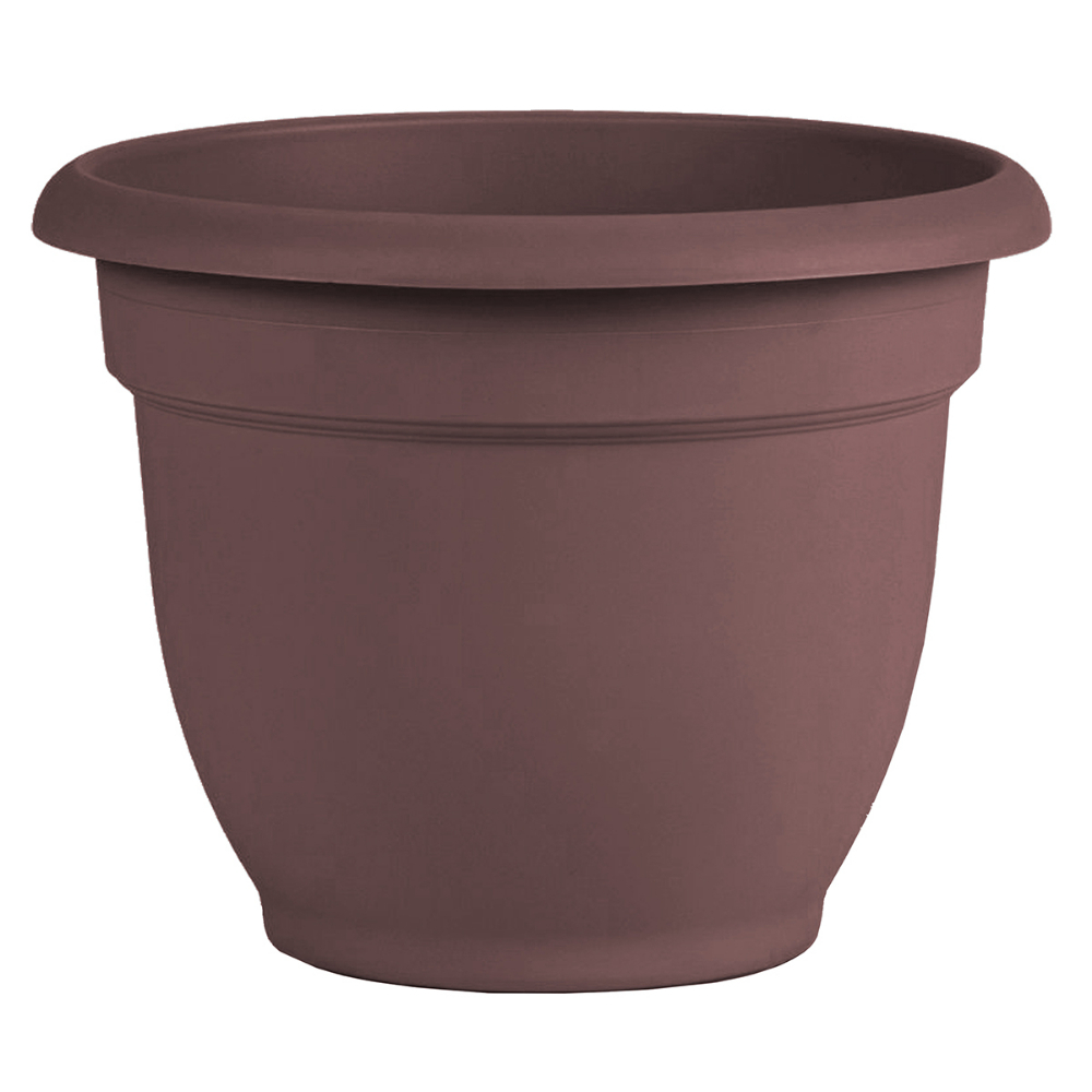 Ariana Self-Watering Planter Plastic Round Rolled Rim 5.1 x 6.5in Merlot<span class='Notice ItemWarning' style='display:block;'>Item has been discontinued<br /></span>