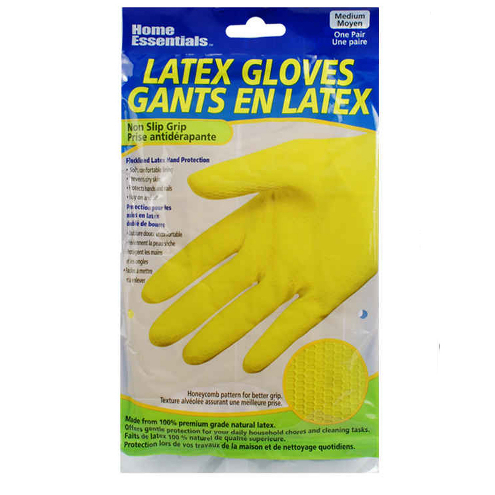 1PR Latex Household Cleaning Gloves Yellow Medium<span class=' ItemWarning' style='display:block;'>Item is usually in stock, but we&#39;ll be in touch if there&#39;s a problem<br /></span>