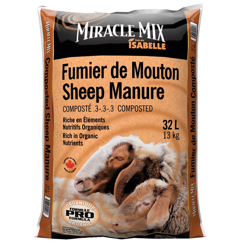 Miracle Mix Sheep Manure 32L<span class=' ItemWarning' style='display:block;'>Item is usually in stock, but we&#39;ll be in touch if there&#39;s a problem<br /></span>