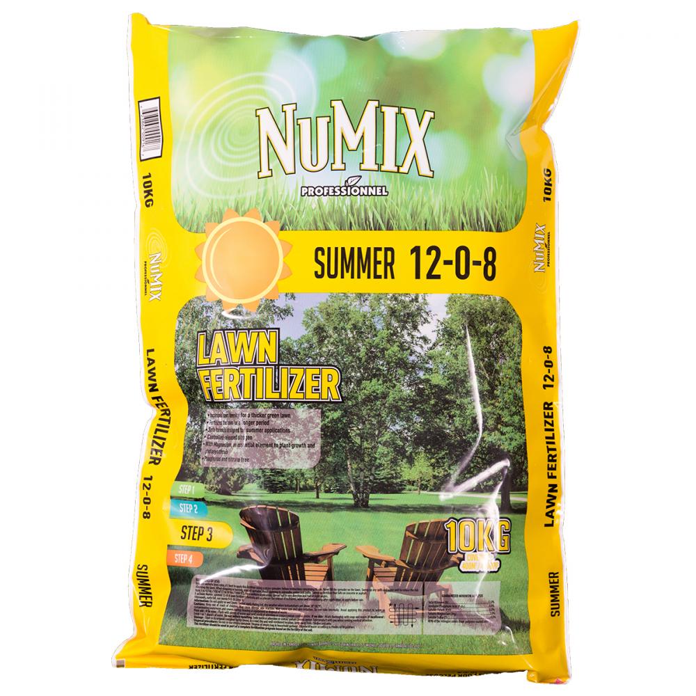 Numix Summer Lawn Fertilizer 40%SRN 12-0-8 20Kg<span class=' ItemWarning' style='display:block;'>Item is usually in stock, but we&#39;ll be in touch if there&#39;s a problem<br /></span>