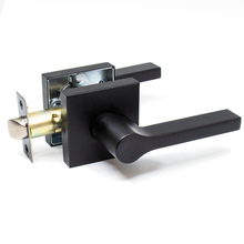 Toolway 100217 - Door Lock Lever Passage Square Matte Black