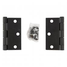 Toolway 100920 - 2PC Door Hinge 3in x 3in x 2mm Square Corner Black Steel