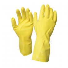 Toolway 105571 - 1dz. Disposable Rubber Gloves Yellow (M)