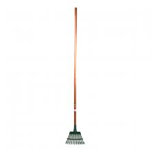 Toolway 130533 - Lawn & Leaf Rake Flex-Steel 11-tine 48in Wood L-Handle