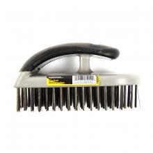 Toolway 162010 - Wire Bristle Ergo Hand Brush 5in Carbon Steel