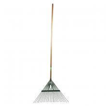 Toolway 180036 - Lawn & Leaf Rake Flex-Steel 24-Tine 24"  54" Wood Handle