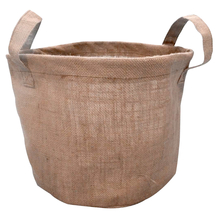 Toolway 182571 - 2PK Burlap Planter Bags With Liner & Handles 5 gal. Natural