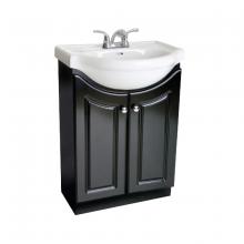 Toolway 188000 - Vanity with White Ceramic Top 2-Door 24x19x33.5" Espresso