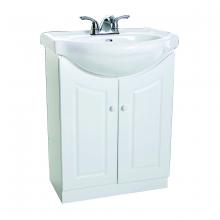 Toolway 188001 - Vanity with White Ceramic Top 2-Door 24x19x33.5"  White