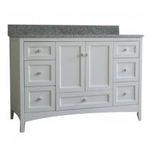 Toolway 188009-GRY - Vanity with Granite Top 2-Door/6-Drawer 48x22x38" Grey