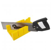 Toolway 306501 - Plastic Mitre Box with Saw Set 12" Yellow