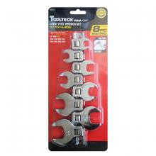 Toolway 369372 - 8PC Crow Foot Wrench Set Metric Carbon Steel