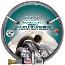 Toolway 544014 - Water Hose Contractor w/ Crush-Proof Fittings 5/8in  x 60ft Grey