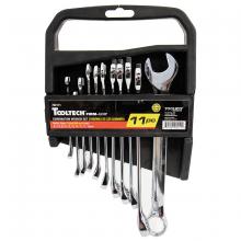 Toolway 702111 - Combination Wrench Set Curved 11pc Metric