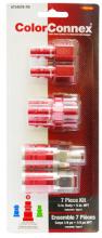 Toolway 776216 - Red Coupler & Plug Kit ¼in 7pc