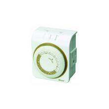 Toolway 83050001 - Indoor 24-Hour Mechanical Timer with Grounded Outlet