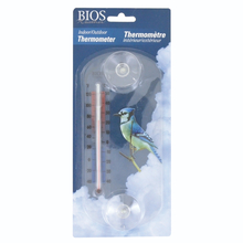 Toolway 87028395 - Outdoor Window Thermometer with Suction Cup - Blue Jay