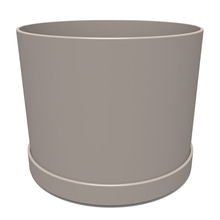 Toolway 88000448 - Mathers Planter with Snap On Saucer 7x5.1in Pebble Stone