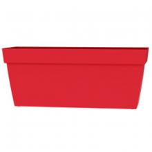 Toolway 88017651 - Viva Self-Watering Planter Plastic Rectangular 30x9x10in Red