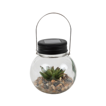 Toolway 88025695 - Solar Round Glass Succulent Jar Assorted Styles