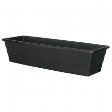 Toolway 88028236 - Futura Window Box Planter Plastic No bracket 18x6.75x4.5in Black