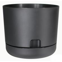 Toolway 88046036 - Oasis Self-Watering Pot With Saucer Black 10in