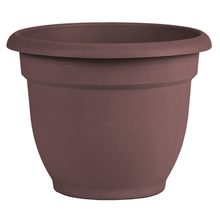 Toolway 88100434 - Ariana Self-Watering Planter Plastic Round Rolled Rim 5.1 x 6.5in Merlot