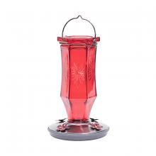 Toolway 88115152 - Hummingbird Feeder Vintage Ruby Starburst 16oz