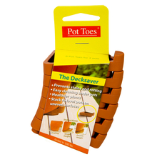 Toolway 88180630 - 6pk Pot Toes Planter Pot Levelling Feet Terracotta