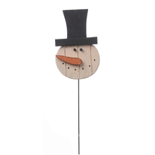 Toolway 88603327 - Wooden Snowman with Hat Stake 8in x 14.5in