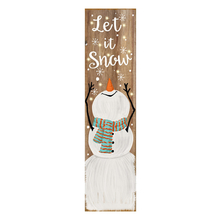 Toolway 88640851 - Light-Up Snowman MDF Porch Sign with Easel Stand 48in