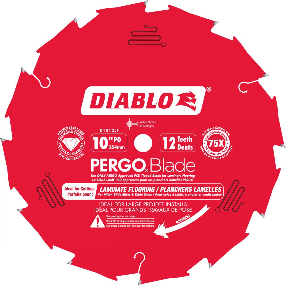 10 in. x 12 Tooth (PCD) Laminate Flooring PERGOBlade<span class=' ItemWarning' style='display:block;'>Item is usually in stock, but we&#39;ll be in touch if there&#39;s a problem<br /></span>