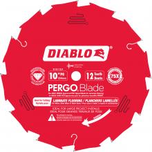 Diablo D1012LFC - 10 in. x 12 Tooth (PCD) Laminate Flooring PERGOBlade