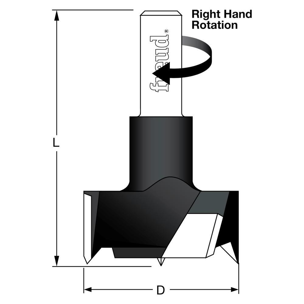 25 mm (Dia.) Cylinder (Hinge) Bit<span class=' ItemWarning' style='display:block;'>Item is usually in stock, but we&#39;ll be in touch if there&#39;s a problem<br /></span>