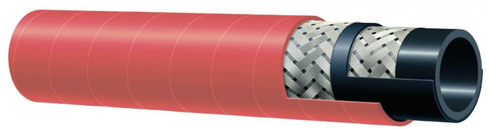 T341AH - 270 PSI Chlorobutyl Steam Hose, Red Cover<span class=' ItemWarning' style='display:block;'>Item is usually in stock, but we&#39;ll be in touch if there&#39;s a problem<br /></span>