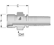 Kuri Tec A-0404-BTTF - Inserts for Two-Piece Fittings - International End Configurations - Bite Type Tube Fitt