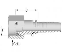 Kuri Tec A-0504-FBPO - Inserts for Two-Piece Fittings - International End Configurations - BSP O-Ring Female S